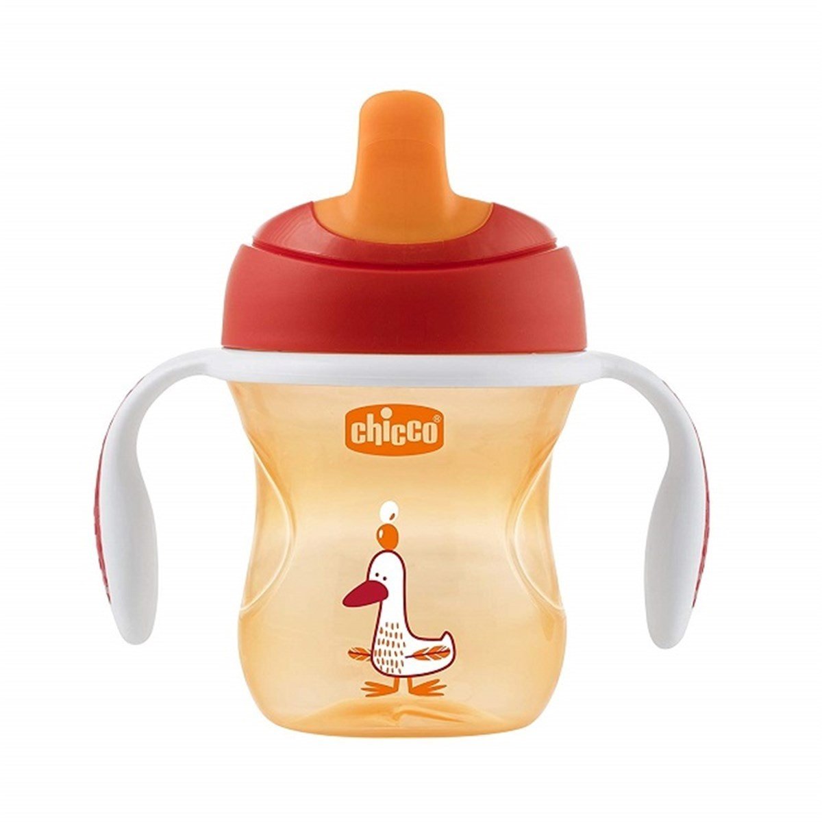 Chicco Yarı Yumuşak Uçlu Eğitim Bardağı 200ml 6 Ay+ Kırmızı