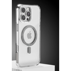 Joko  İphone 16 Pro Max Tash Diamond Magsafe Kapak - Beyaz