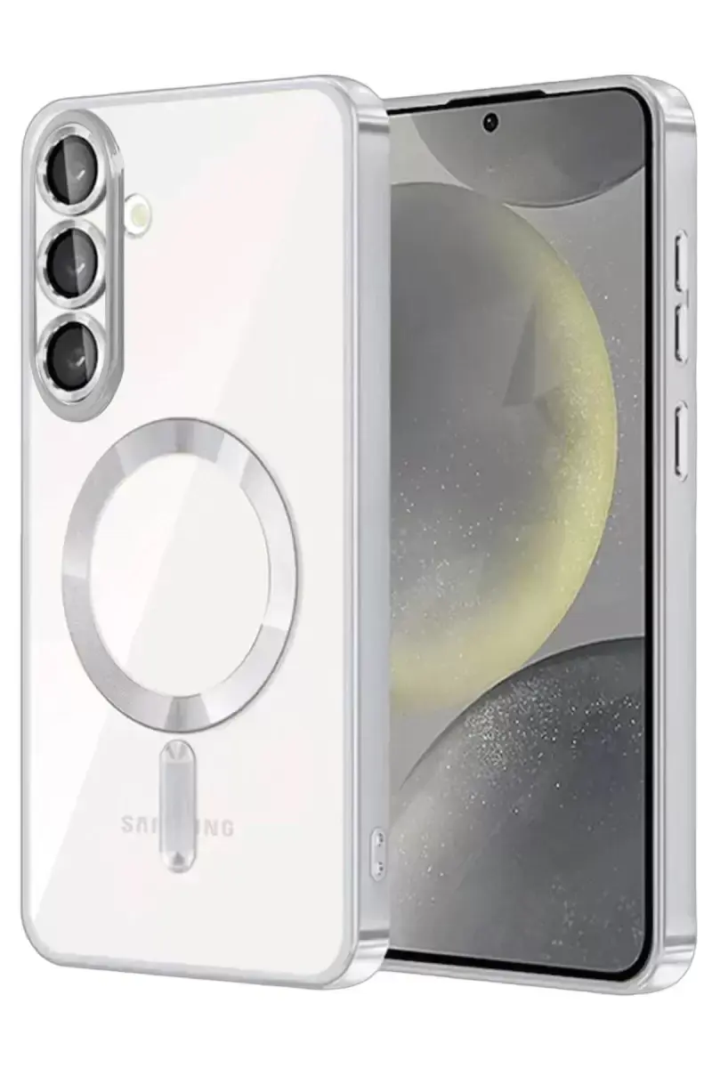 Newface Samsung Galaxy S25 Fe Kross Magneticsafe Kapak - Gümüş