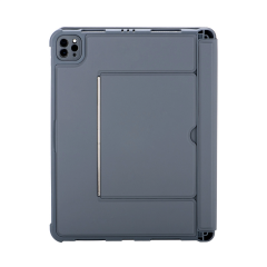 T5510d İpad Pro 13 (2024) Kılıf Palermo Ledli Klavyeli Standlı Tablet Kılıfı - Siyah