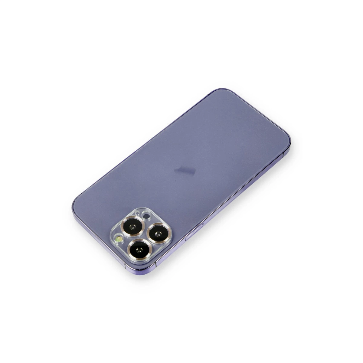 İphone 12 Pro Max Metal Kamera Lens Koruma Cam - Gold