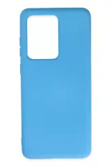 Newface Samsung Galaxy S20 Ultra Kılıf Nano İçi Kadife Silikon - Mavi