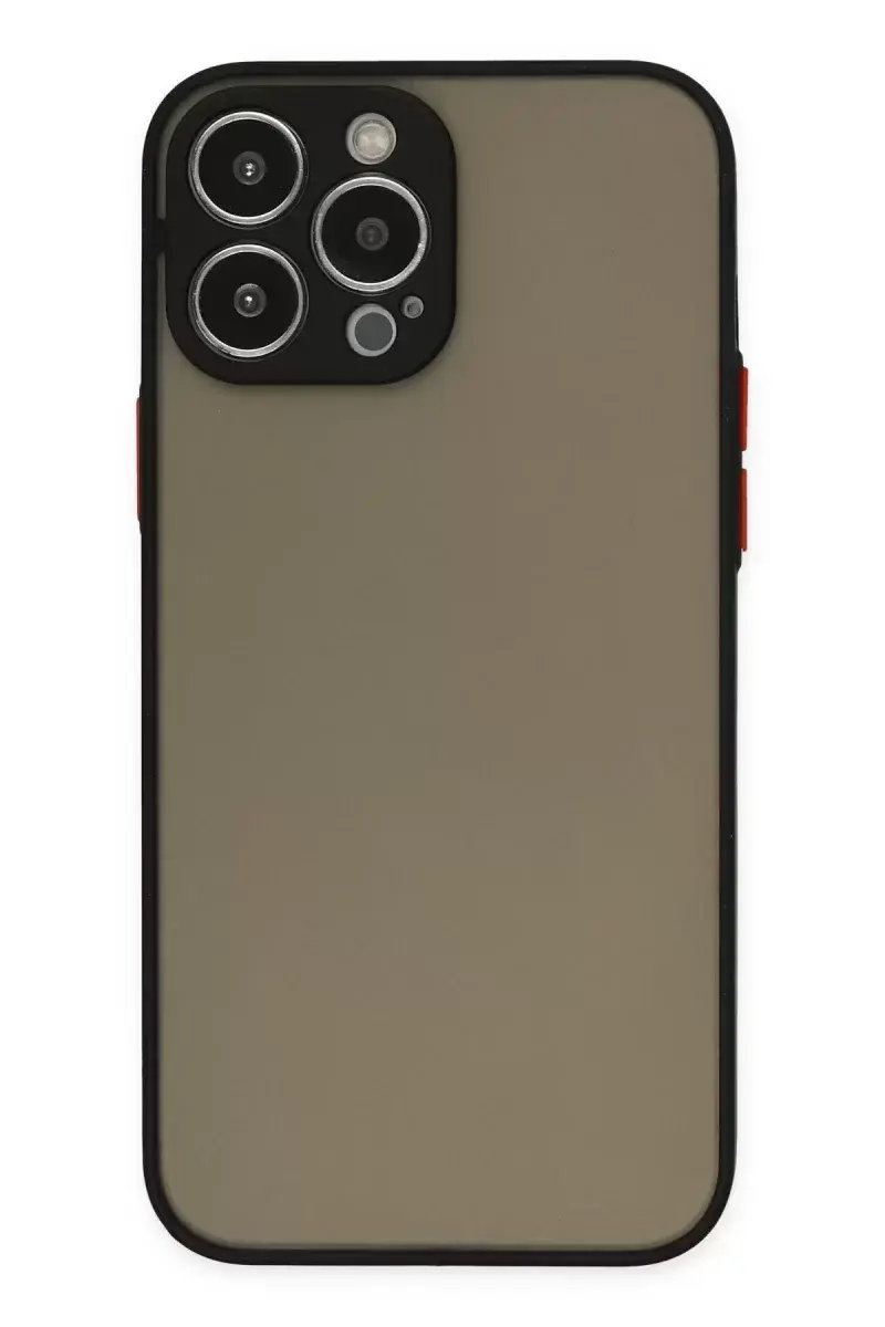 Newface İphone 14 Pro Max Kılıf Montreal Silikon Kapak - Siyah