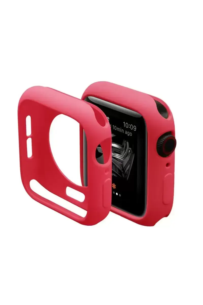 Newface Apple Watch 38mm Silikon Alt Kasa - Kırmızı