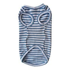 Kedi Köpek Kıyafeti Mavi Beyaz M 28 cm