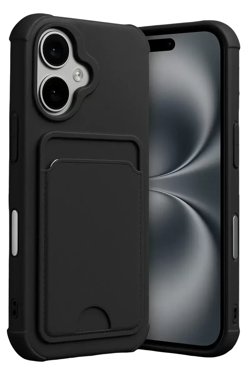 Newface Apple İphone 17 Kelvin Kartvizitli Silikon - Siyah