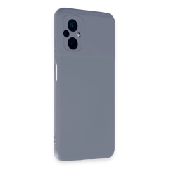Xiaomi Poco M5 Kılıf Nano İçi Kadife Silikon - Gri