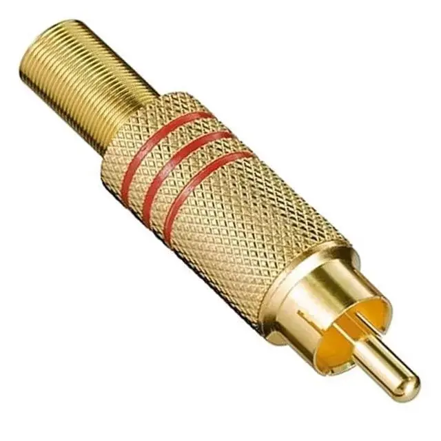 Powermaster Pm-26484 Tos Rca Fiş Metal Gold Erkek Konnektör