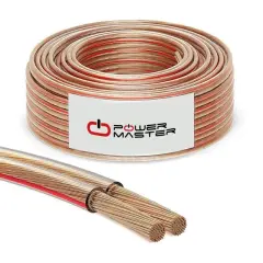 Powermaster Pm-431 2x2.50 Şeffaf Kodlu 100 Metre Bakır Cu Hoparlör Kablosu