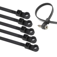 Powermaster Pm-26326 Vida Delikli Kablo Bağı Plastik Kelepçe 100lü Paket Siyah 2.5x100mm