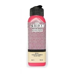 Akrilik Ahşap Boyası 140ml 3019 Kadife Kırmızı