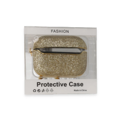 Airpods Pro (1.nesil) Spell Simli Kılıf - Gold
