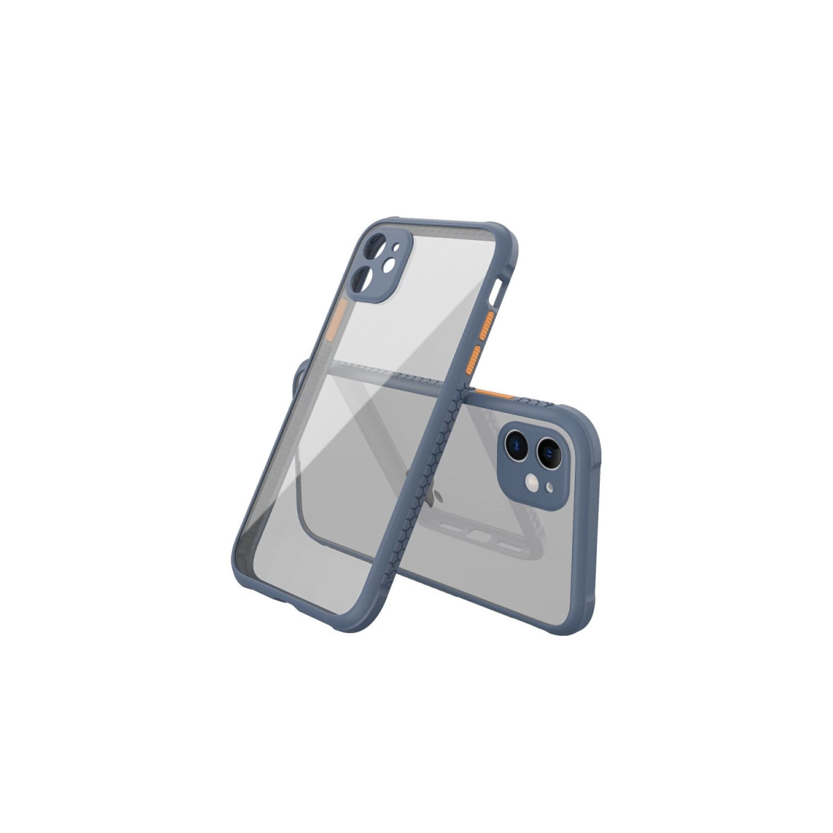 İphone 12 Mini Kılıf Miami Şeffaf Silikon - Gri