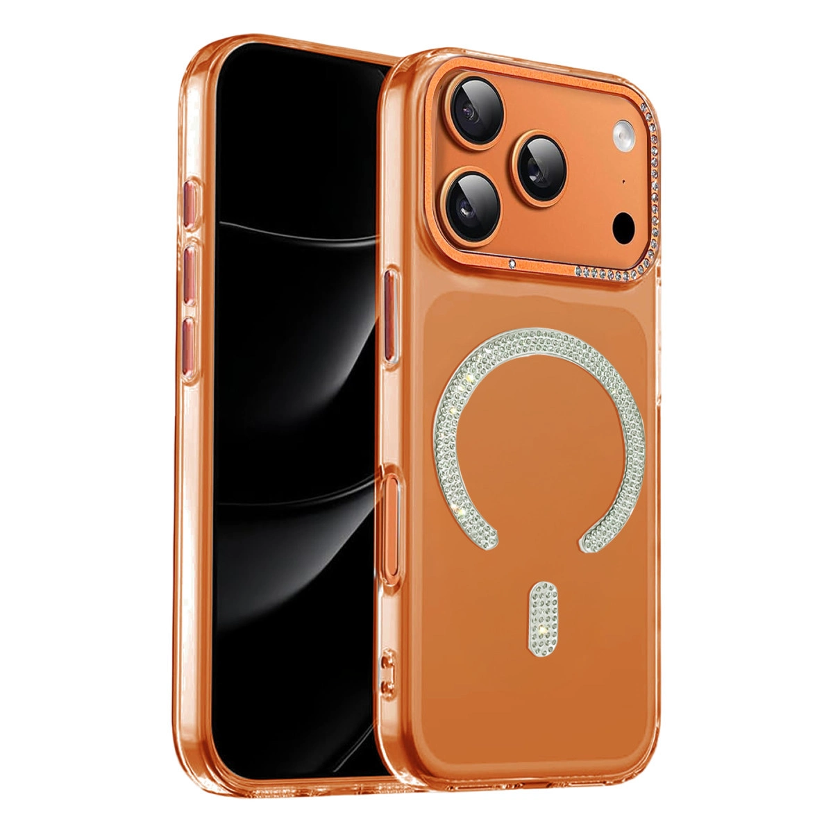Joko  İphone 17 Pro Max Tash Diamond Magsafe Kapak - Turuncu