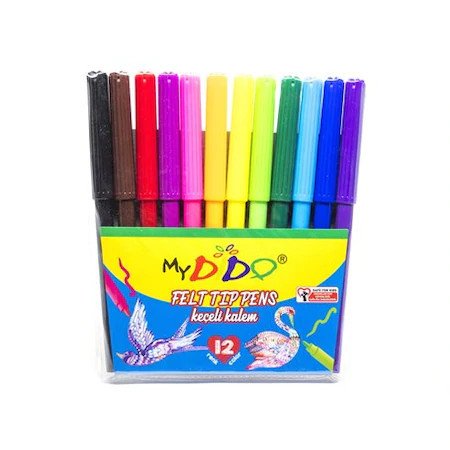 Mydido Keçeli Kalem 12 Renk