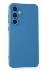 Newface Samsung Galaxy S24 Kılıf Nano İçi Kadife Silikon - Mavi