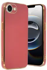 Newface İphone 16e Kılıf Volet Silikon - Kırmızı