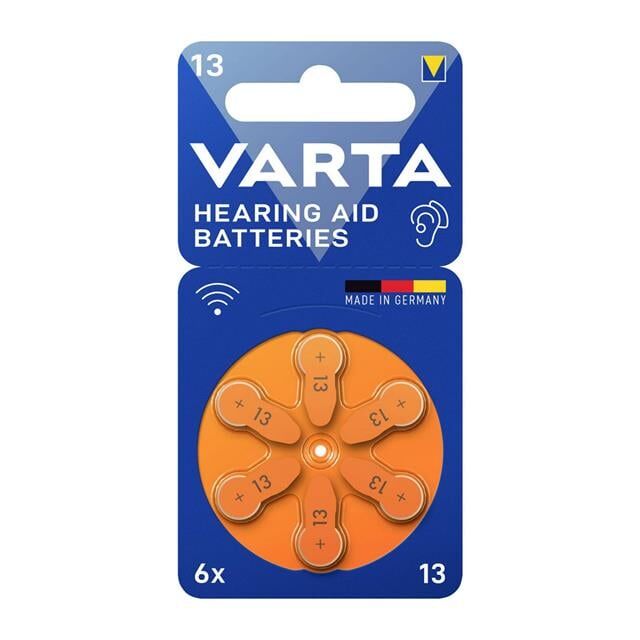 Varta 13 Numara Kulaklık İşitme Cihazı Pili (6'lı Paket)