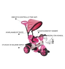 Baby2Go Bobo Tenteli Bisiklet Pembe
