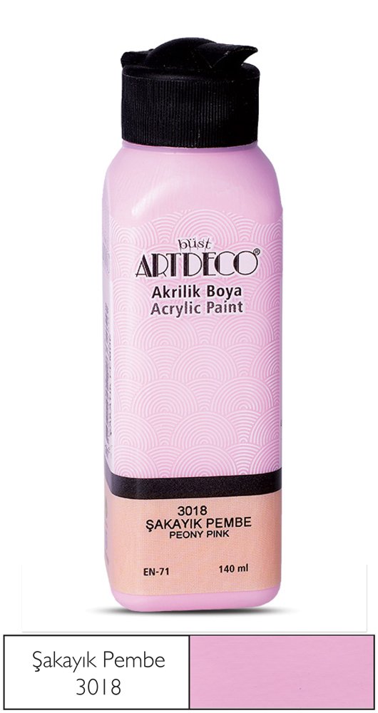 Akrilik Ahşap Boyası 140ml 3018 Sakayık Pembe