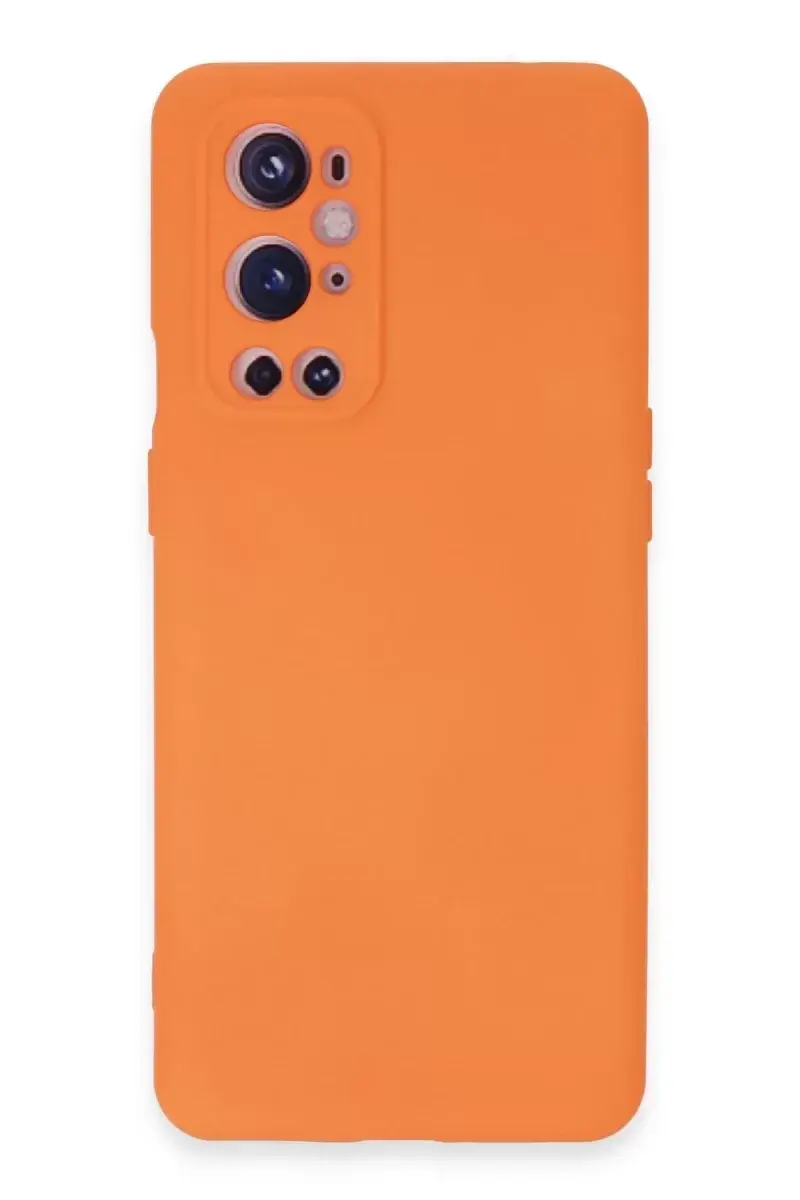 Newface One Plus 9 Pro Kılıf Nano İçi Kadife Silikon - Turuncu