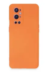 Newface One Plus 9 Pro Kılıf Nano İçi Kadife Silikon - Turuncu