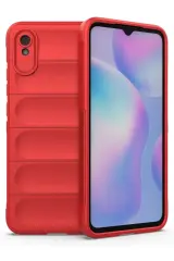 Newface Xiaomi Redmi 9a Kılıf Optimum Silikon - Kırmızı