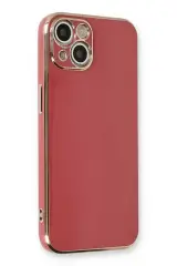 Newface İphone 13 Kılıf Volet Silikon - Kırmızı