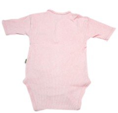 Sema Baby Yarım Kol Kaşkorse Badi (Body) - Pembe  18-24 Ay
