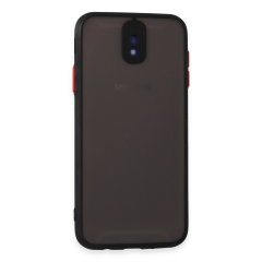 Samsung Galaxy J7 Pro / J730 Kılıf Montreal Silikon Kapak - Siyah
