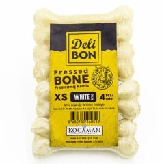 Delibon Deri Köpek Çiğneti Pres Kemik 4x7cm 7cm Natural