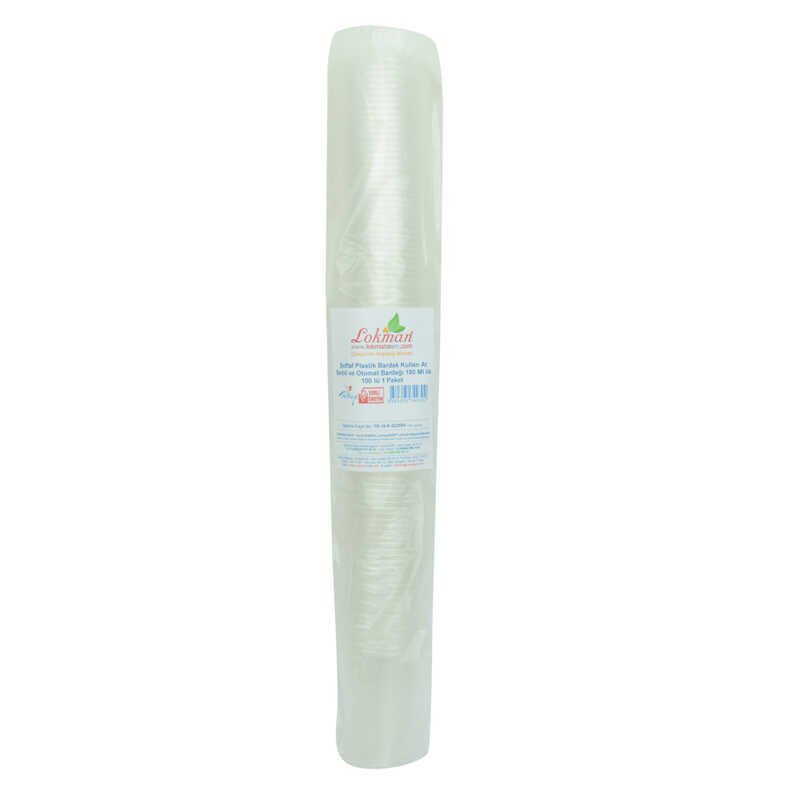 Şeffaf Plastik Bardak Kullan At Sebil ve Otomat Bardağı 180 Ml lik 100 lü 1 Paket