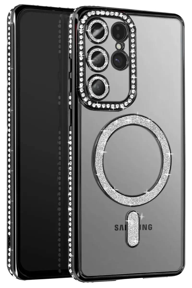 Newface Samsung Galaxy S26 Ultra Joke Simli Magneticsafe Kılıf - Siyah