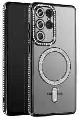 Newface Samsung Galaxy S26 Ultra Joke Simli Magneticsafe Kılıf - Siyah