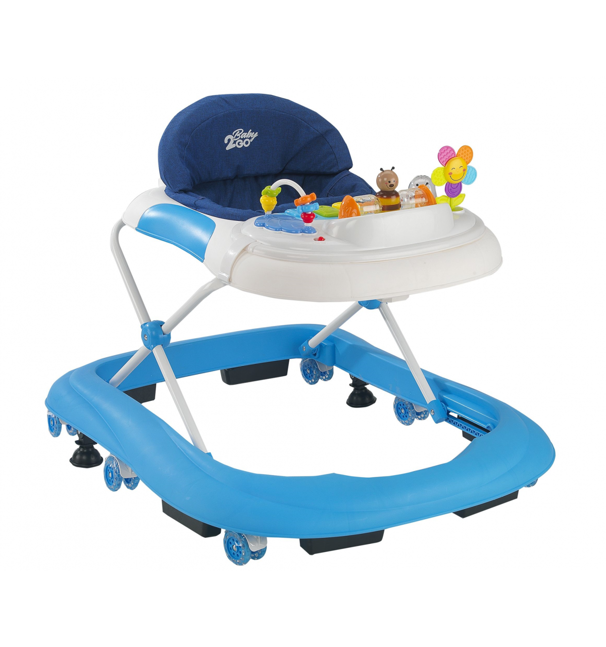 Baby2Go 2083 Happy Lüks Yürüteç - Mavi