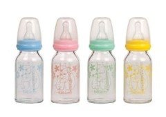 Bebedor 125ml Isıya Dayanıklı Cam Biberon - YEŞİL