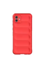 Newface Samsung Galaxy A06 Kılıf Optimum Silikon - Kırmızı