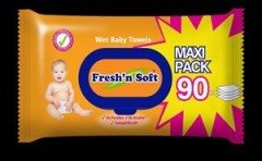 Fresh’n Soft Classic Islak Bebek Havlusu Avantajlı Paket (90 Yaprak)