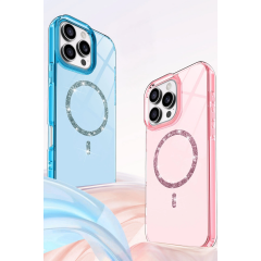 İphone 14 Pro Max Live Diamond Magsafe Kapak - Yeşil