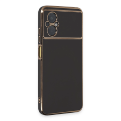 Xiaomi Poco M5 Kılıf Volet Silikon - Siyah