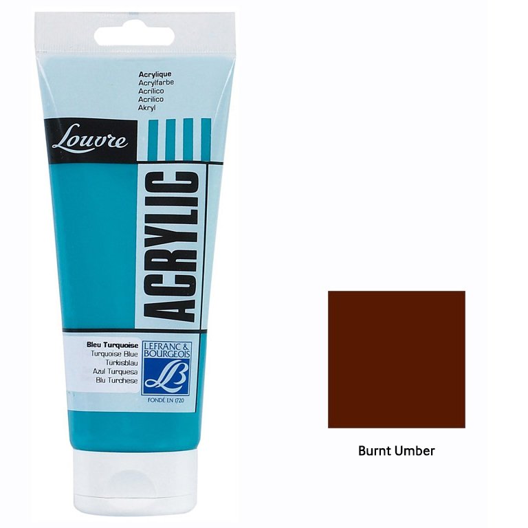 Louvre Akrilik 200 ml - Burnt Umber