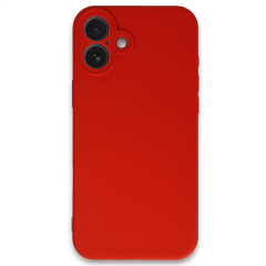 İphone 16 Kılıf First Silikon - Kırmızı