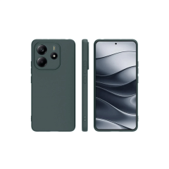 Xiaomi Redmi Note 14 4g Kılıf First Silikon - Koyu Yeşil