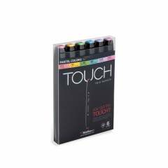 Touch Pastel Tones  Çift Uçlu 6'lı Set