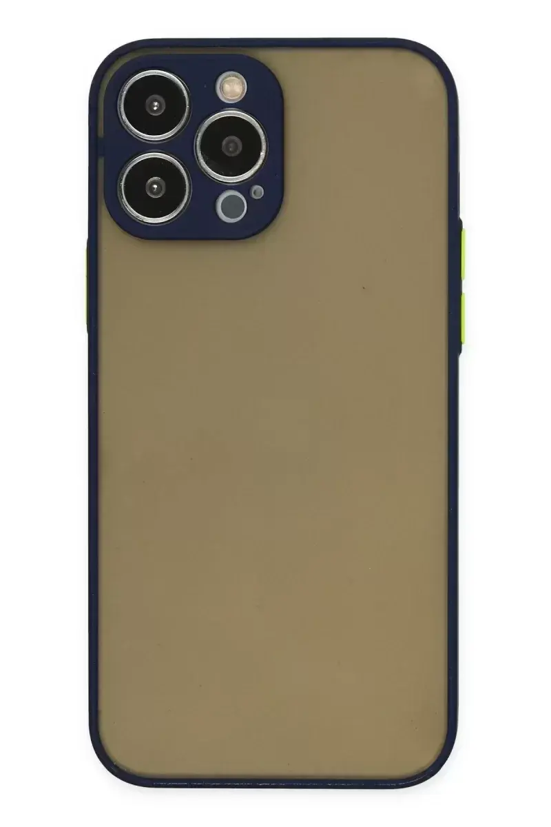 Newface İphone 15 Pro Kılıf Montreal Silikon Kapak - Lacivert