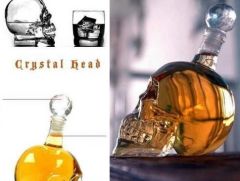 Crystal Head Kuru Kafa Cam Şişe 350 Ml