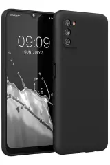 Newface Samsung Galaxy A03s Kılıf First Silikon - Siyah