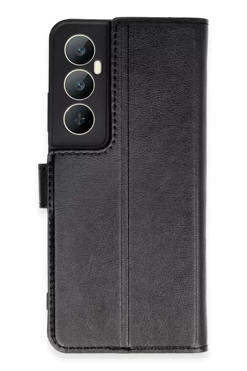 Newface Realme C65 Kılıf Trend S Plus Kapaklı Kılıf - Siyah