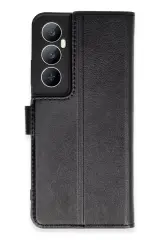 Newface Realme C65 Kılıf Trend S Plus Kapaklı Kılıf - Siyah