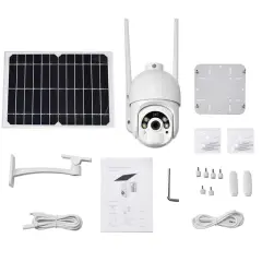 Powermaster Pm-26195 Solar Güneş Panelli 2mp 1080p 4g Sim Kart Ubox Destekli Wifi Kamera